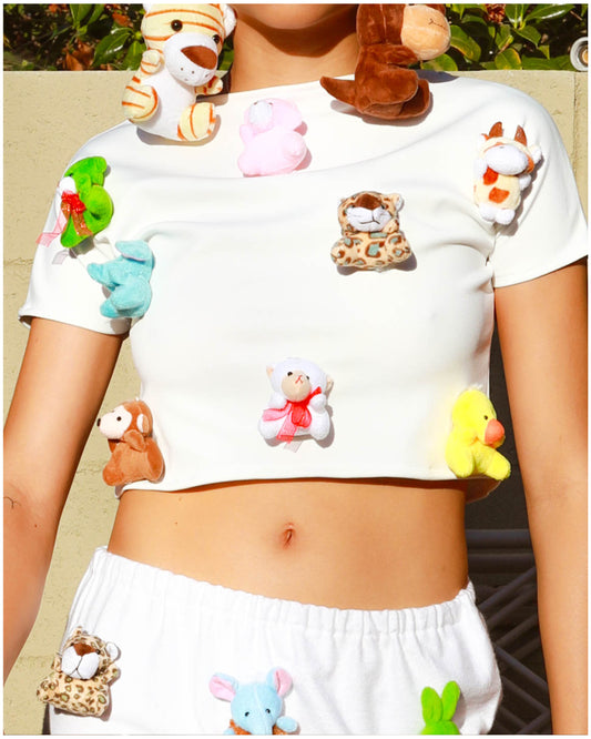 Teddy Crop Shirt